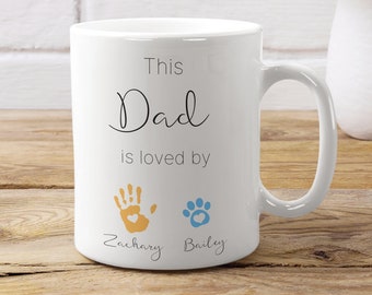 Personalised Dad Mug - Daddy Gifts - Dad Gift From Daughter - Daddy To Be - Dog Dad Mugs - Dad From Bump - Dad From Son - New Dad Gift