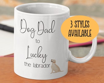 Personalised Labrador Dad Mug: Dog Dad Gift