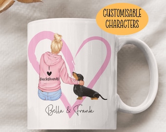 Personalised Dachshund Mug - Dachshund Mum Mug - Dachshund Mum Gifts -  Dachshund Gifts For Women - Dachshund Lovers - Dachshund Owner Gift