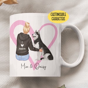 Personalised Husky Mum Mug - Husky Mum Gift - Dog Mum - Husky Owner Gifts - Husky Gifts For Women - Husky Mug For Her - Cute Dog Mum Mug