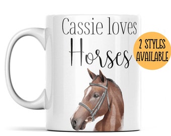 Personalised Horse Mug: Horse Lover Gift