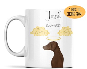 Doberman Memorial Mug: Personalized Dog Loss Gift