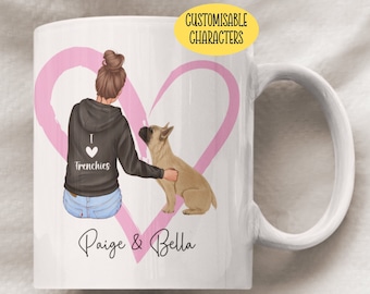 French Bulldog Mum Mug - Frenchie Mum Gift - French Bulldog Gifts For Women - Frenchie Gifts For Her - Dog Mum - Personalised Dog Mug