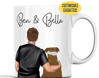 Customisable English Bulldog Dad Mug: Dog Owner Gift