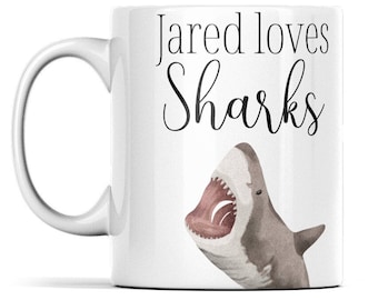 Personalised Shark Mug: Shark Lover Gift