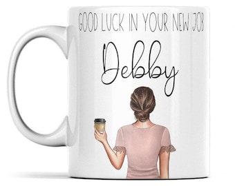 Personalised Leaving Mug: New Job Gift for Colleague