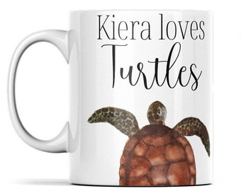 Taza de tortuga personalizada - Regalos de tortuga - Regalo de tortuga para hombres - Taza de tortuga única - Regalos de tortuga lindos para mujeres - Regalo para amantes de las tortugas