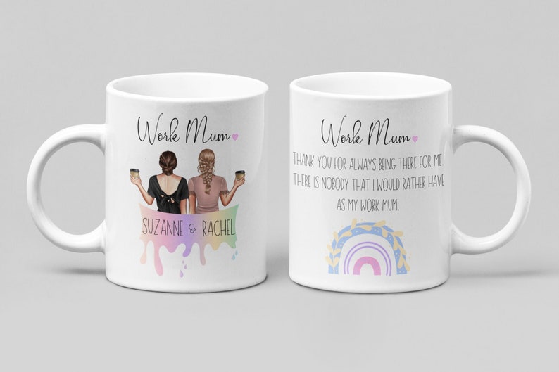 Personalised Work Mum Mug - Colleague Leaving Gift image 1