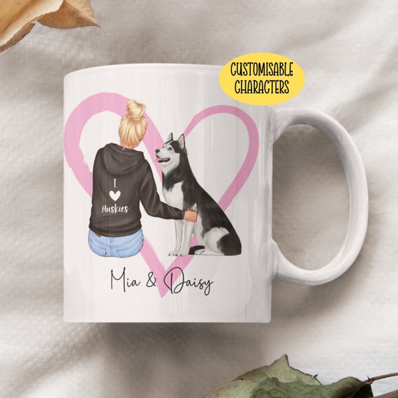 Personalised Husky Mum Mug - Husky Mum Gift - Dog Mum - Husky Owner Gifts - Husky Gifts For Women - Husky Mug For Her - Cute Dog Mum Mug