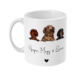 Taza personalizada para perro - Regalo para mamá - Regalo para papá - Taza para familia - Regalo para dueños de perros - Raza personalizada - Tazas personalizadas - Regalos para dueños de perros imagen 6