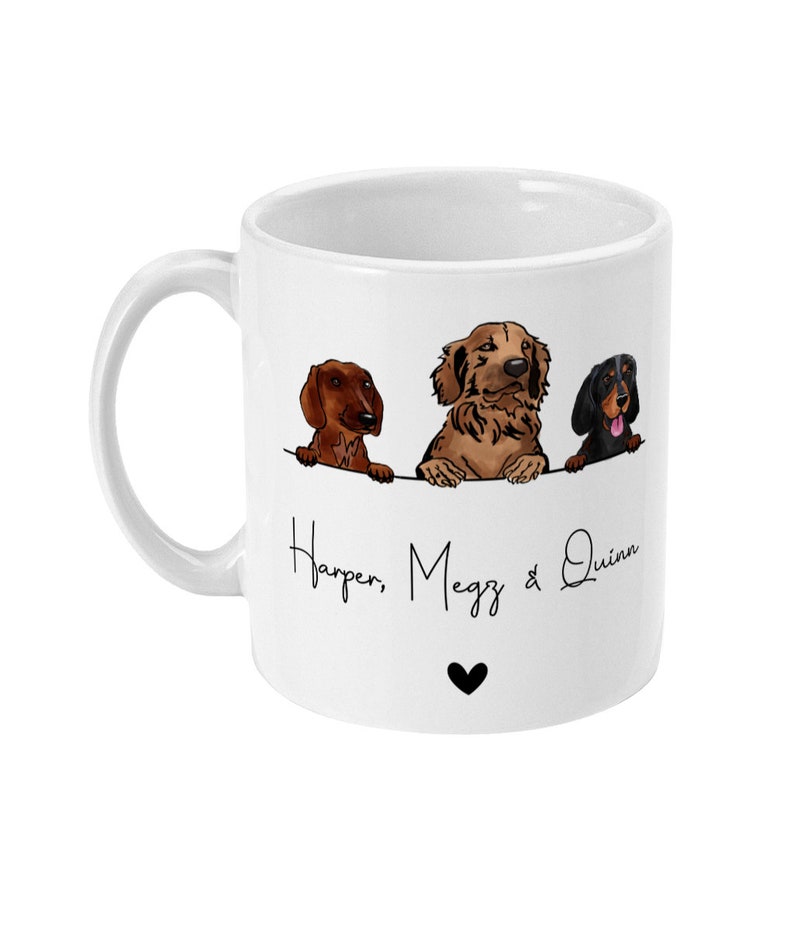 Taza personalizada para perro - Regalo para mamá - Regalo para papá - Taza para familia - Regalo para dueños de perros - Raza personalizada - Tazas personalizadas - Regalos para dueños de perros imagen 6
