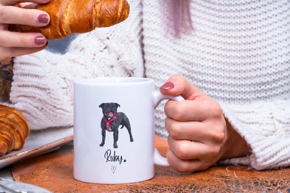 Personalised Staffy Mug Gifts for Staffy Mum Staffordshire Bull Terrier Gift Custom Staffy Mug Staffy Dad Dog Lovers Dog Mum Etsy