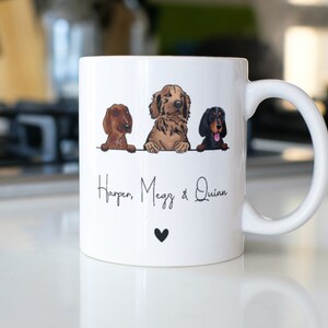 Taza personalizada para perro - Regalo para mamá - Regalo para papá - Taza para familia - Regalo para dueños de perros - Raza personalizada - Tazas personalizadas - Regalos para dueños de perros imagen 4