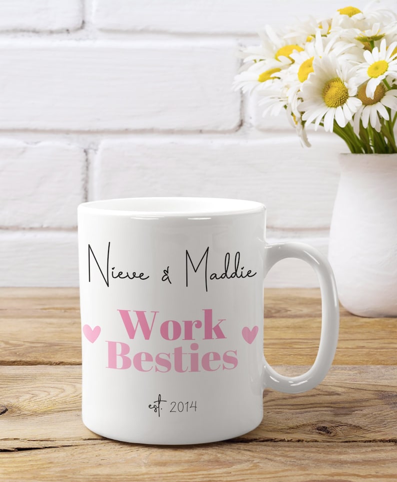 Work Bestie Presents
 Personalised Work Bestie Mug Work Bestie Gift Work Besties Etsy