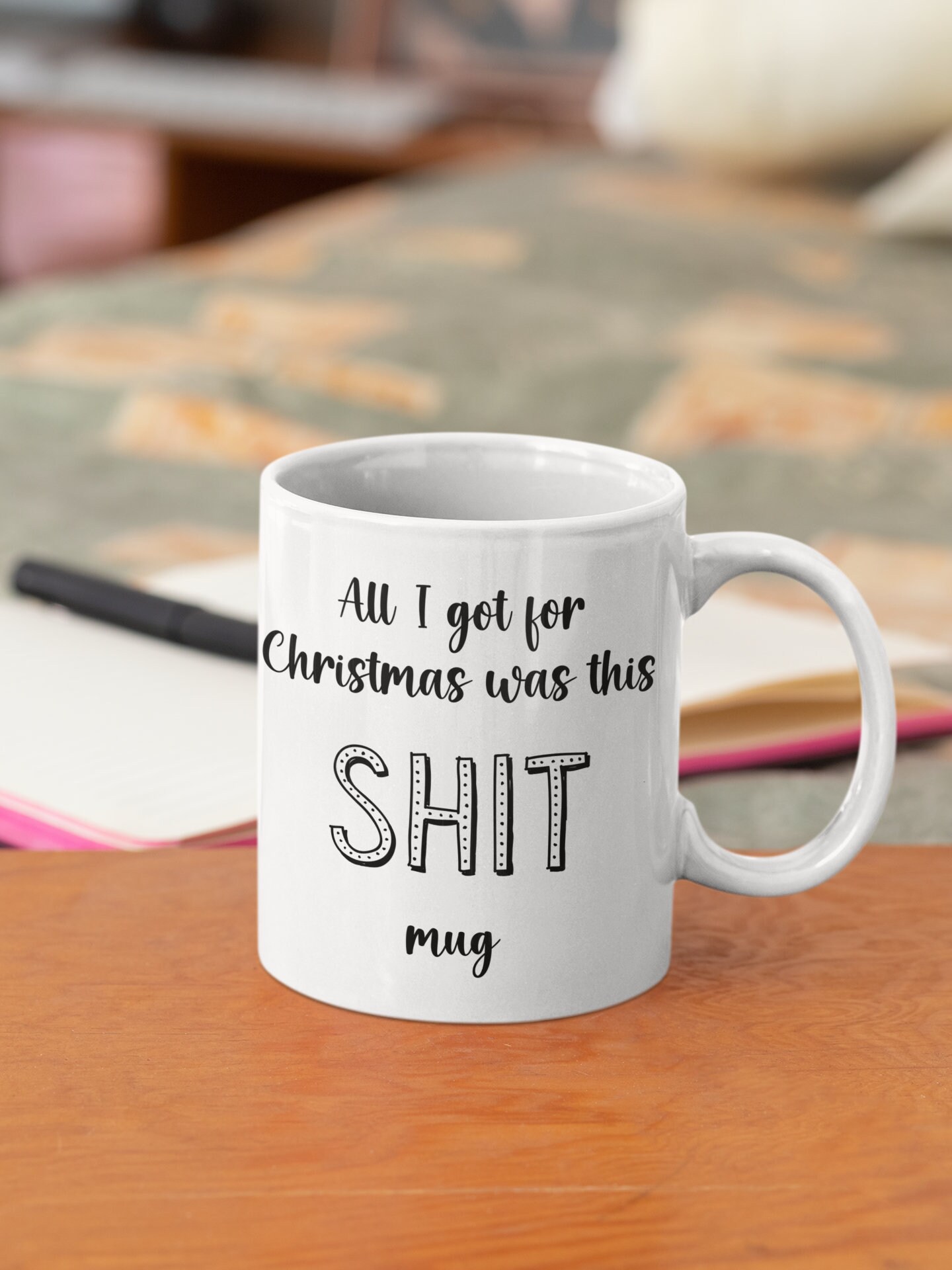 Funny Christmas Mug: All I Got for Christmas Was This - Etsy