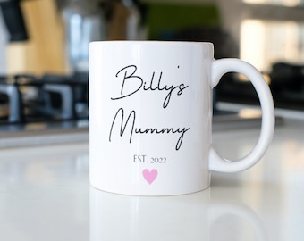 Personalised Mummy Mug: New Mum Gift, Baby Shower Present