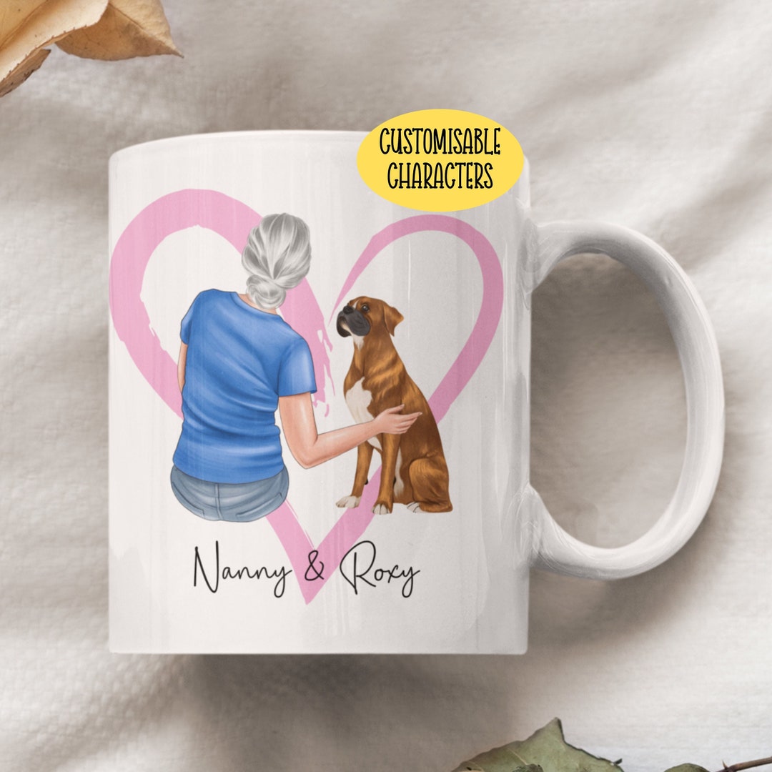 Boxer Dog Grandma Mug Boxer Dog Gifts for Women Dog Nanny Etsy UK