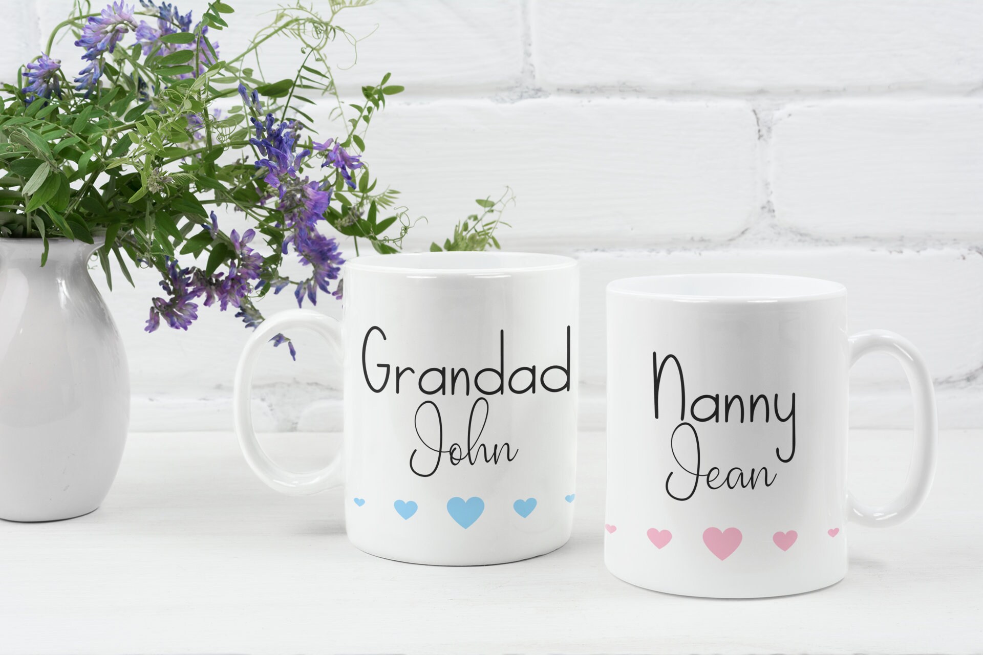 Nanny and Grandad Mug Set Nan and Grandad Gifts Nan and Etsy UK