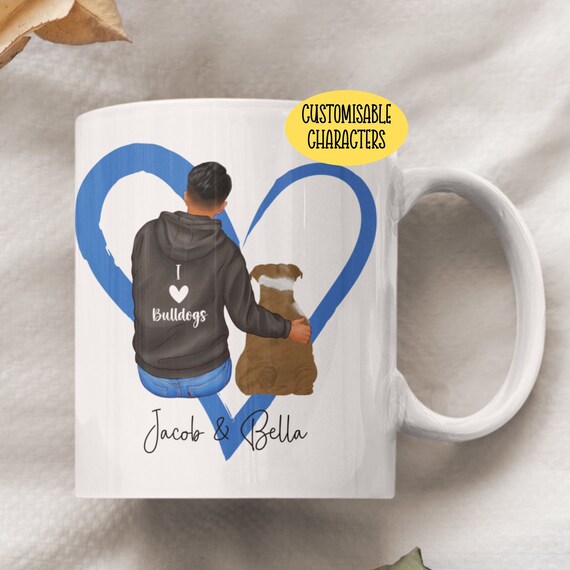 Personalised English Bulldog Dad Mug: Dog Owner Gift