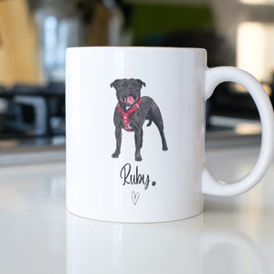 Personalised Staffy Mug - Gifts For Staffy Mum - Staffordshire Bull Terrier Gift - Custom Staffy Mug - Staffy Dad - Dog Lovers - Dog Mum