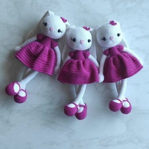 Amigurumi Bunny Doll, Crochet Animals, Crochet Rabbit, Amigurumi Rabbit- Crochet Doll For Sale - Amigurumi easter bunny-best sellers