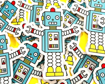 Robot | Die Cut, Vinyl Sticker (Robot, Robot Gift, Robot Sticker, Robot Art, Waterproof Sticker)
