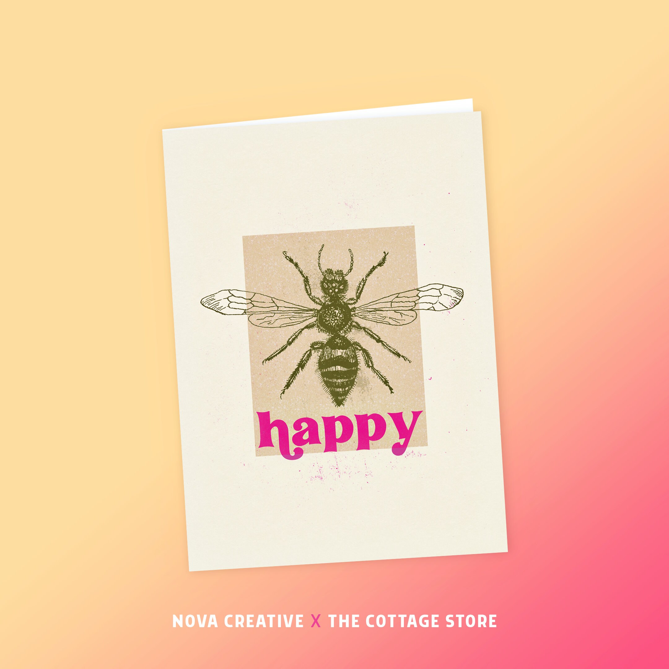 Bee Happy | Note Cards | Set of 6 With Envelopes (greeting Cards, Blank ...