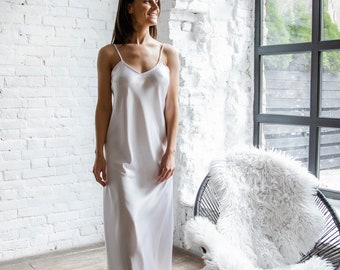 Silk long Dress/ Slip Dress/ Silk slip dress/ Wedding dress/ Gift for her