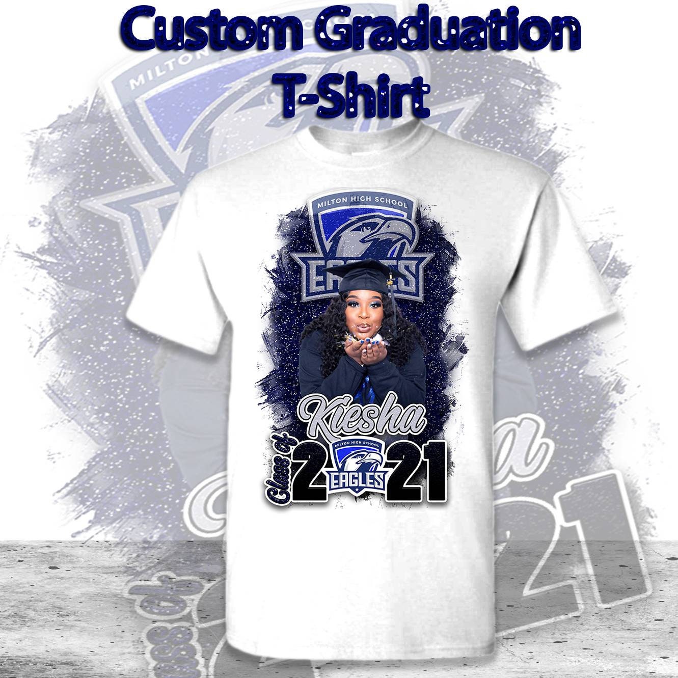 Custom Graduation Stole and Matching T-shirt 3D Graduation | Etsy