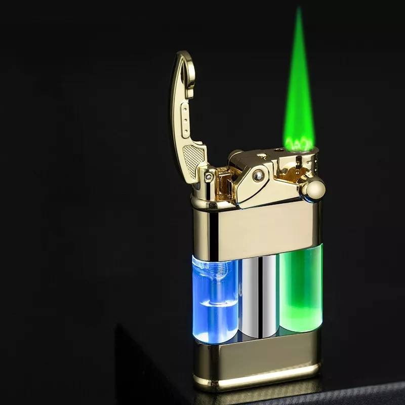 Accendino a Fiamma a Getto Singolo Curvo adorini Rosso / Color Argento