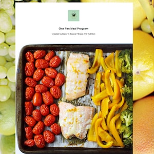 7-Day One Pan Meal Plan + BONUS Non-Perishable Food Program