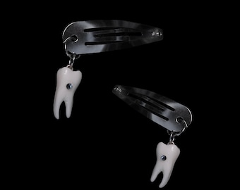 Pinzas para el pelo con forma de hueso