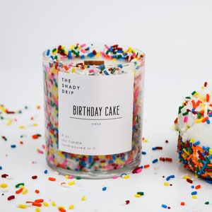 Birthday Cake Candle | Cake Candle | Birthday Candle | Soy Candle | Candles | Candles In Jars | Candle Favors | Candle Birthday Favor