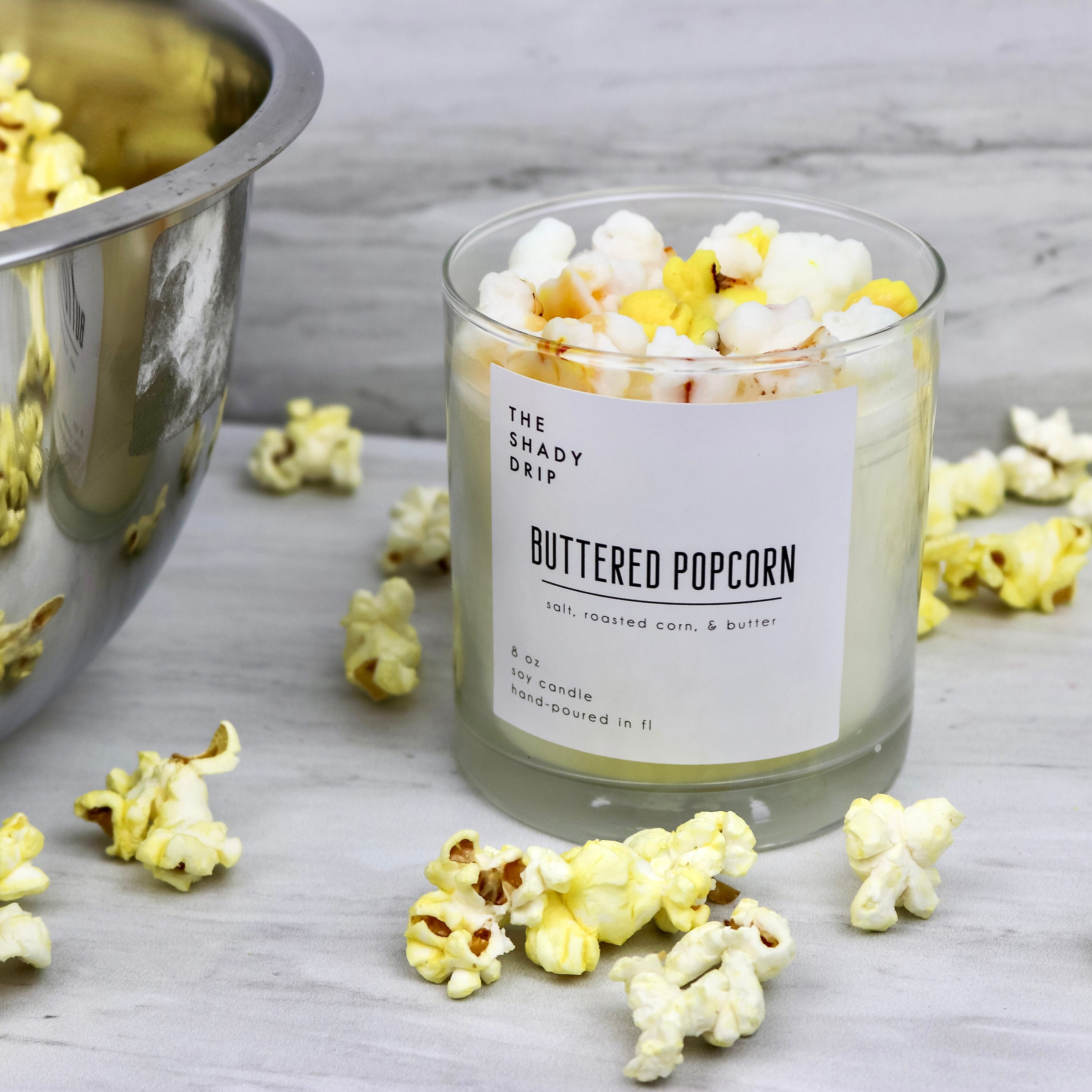 Buttered Popcorn Candle Popcorn Candle Soy Candle Vegan Candle Carnival