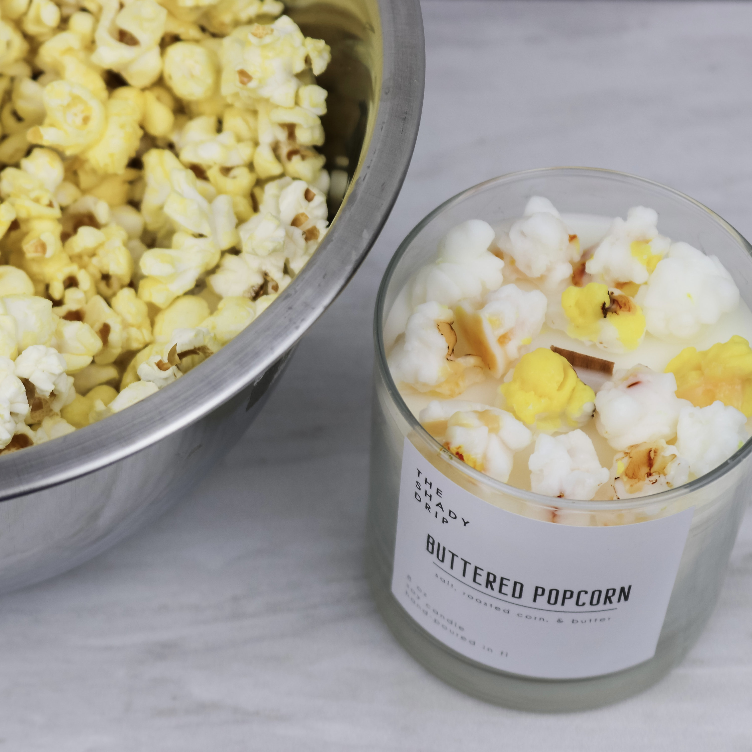Buttered Popcorn Candle Popcorn Candle Soy Candle Vegan Candle Carnival