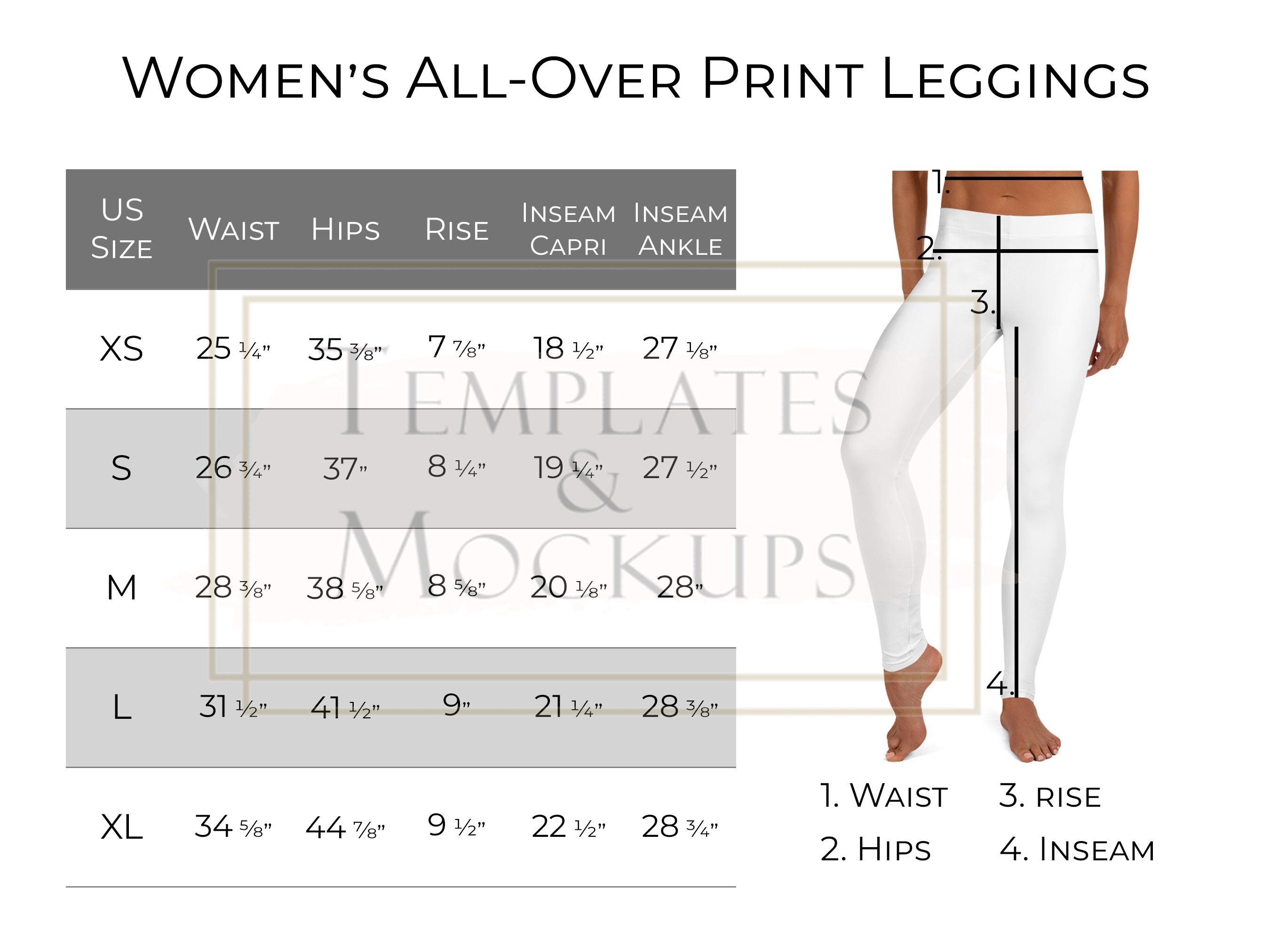 Women's Tights Size Chart – Janji