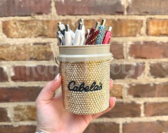 Rhinestone Mini Bucket - Gold