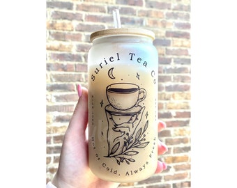 16 oz Suriel Tea Co Glass Tumbler