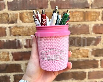 Rhinestone Mini Bucket - Pink