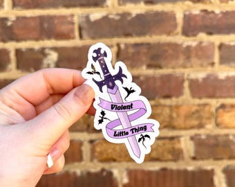 Pegatina de la pequeña cosa violenta