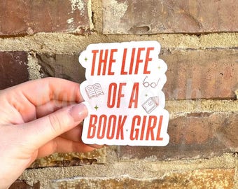 Pegatina "La vida de una chica de libros"
