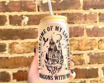 Vaso de vidrio Time of My Life de 16 oz