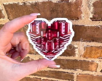 Pegatina de corazón de Bookstack