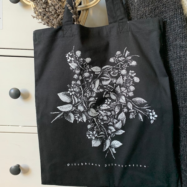 Brombeer Drudenfuß organic cotton light tote bag