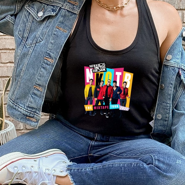 New Kids On The Block Tank, NKOTB Tank, Concert NKOTB Tank, Classic Rock Concert Tank, Mix Tape Tour 2022, NKOTB Tour Tee, Rock Fan Tee