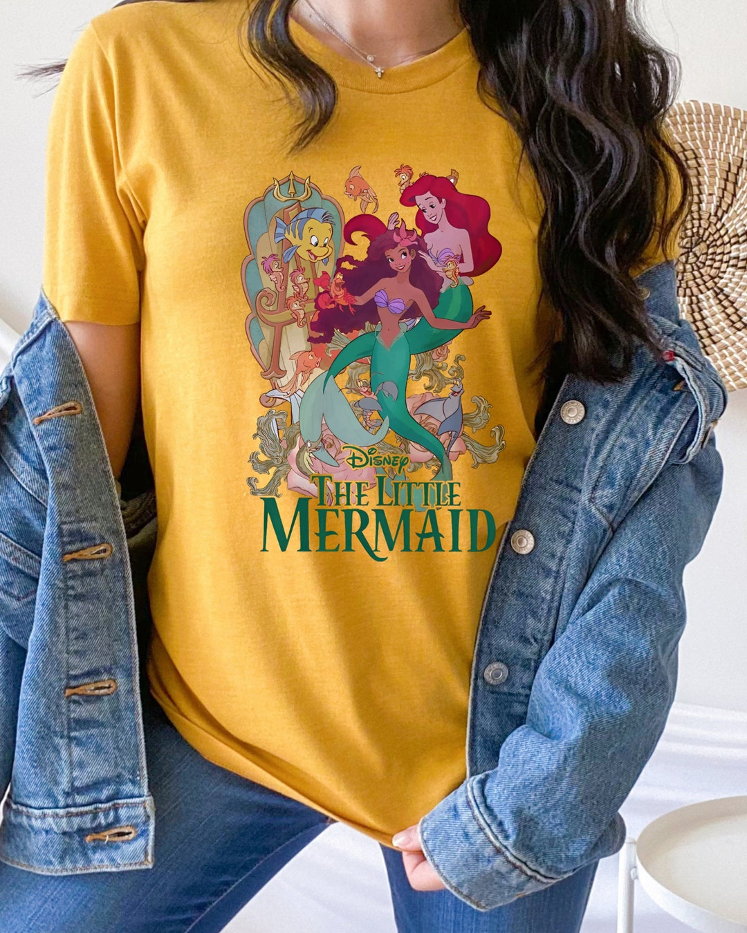 Retro Little Mermaid Shirt, Black Girl Magic Shirt, Black Queen Shirt
