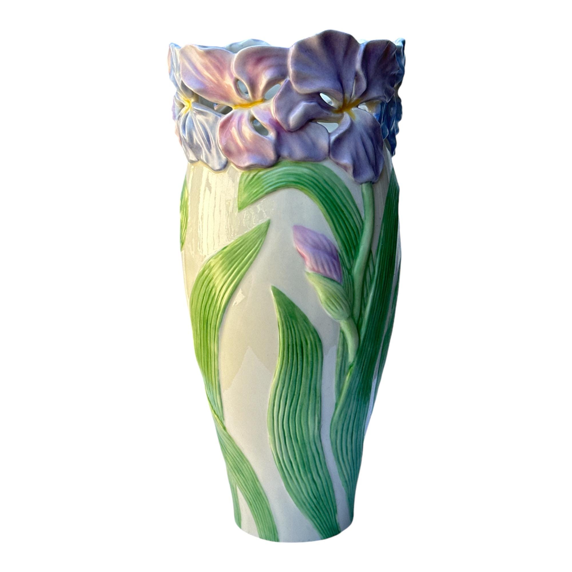 Vintage Lenox Enchanting Iris Vase | 2002 Limited Edition Fine