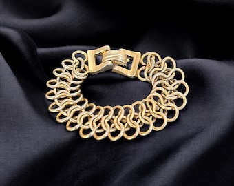 Coro Bracelet Vintage 5 Chains 40s 50s Costume Jewelry Bracelet