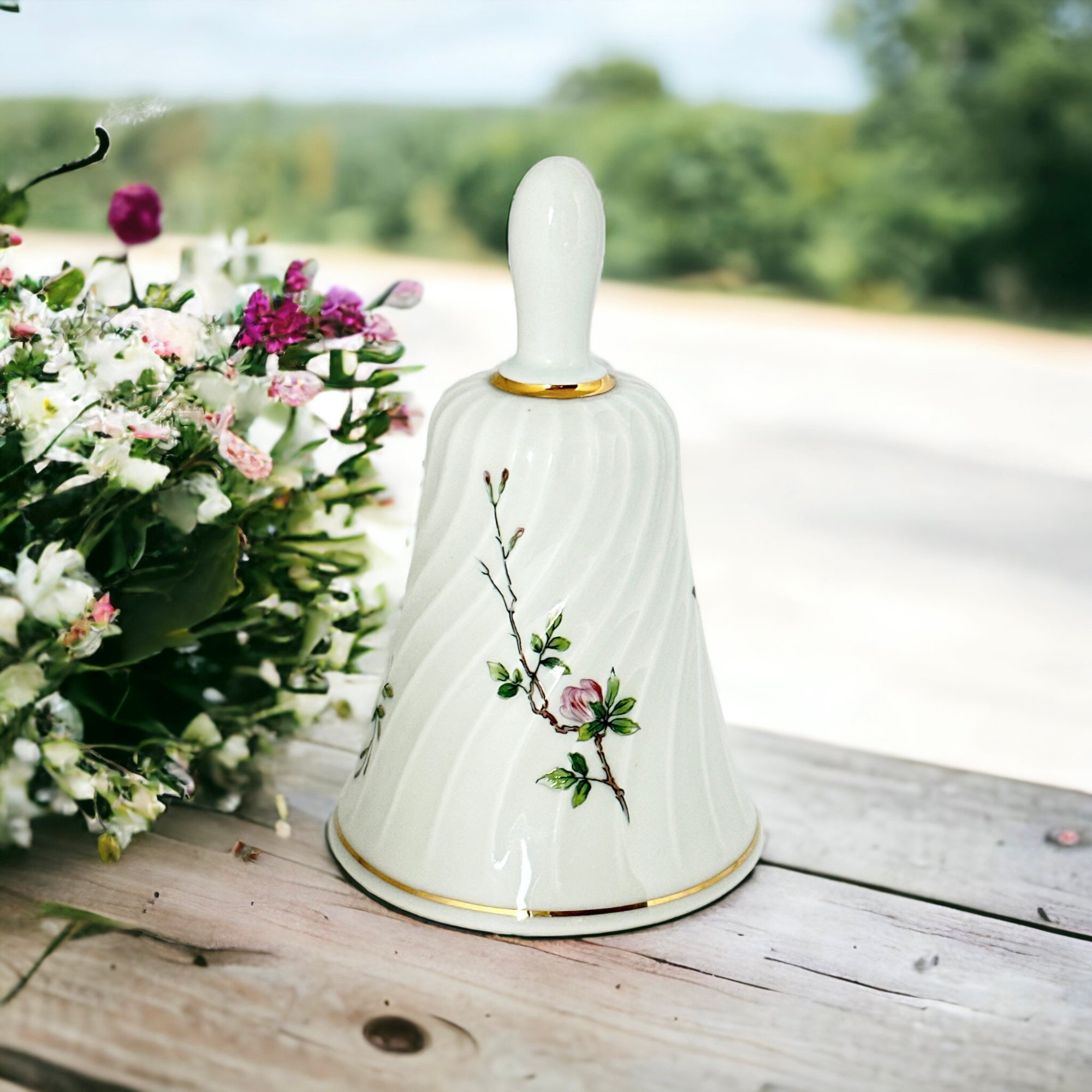 Vintage Haviland Limoges Porcelain Bell Eglantine wild Etsy