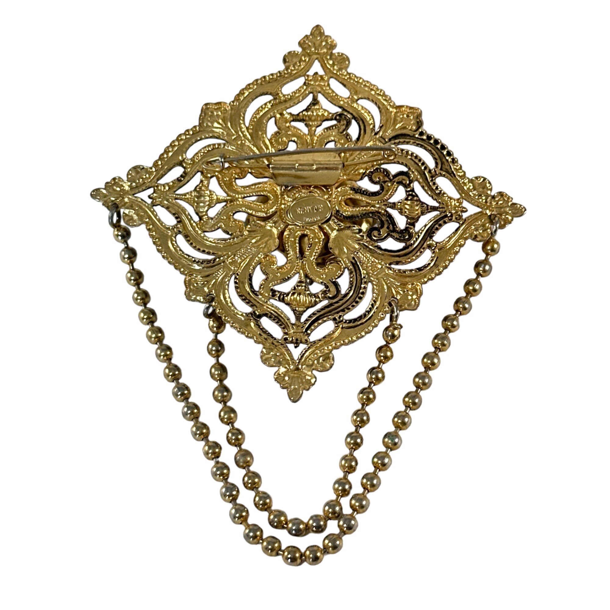 Broche Vintage émaillée Remy Dis Paris 'Made In France' - Occasion, Motif Paris